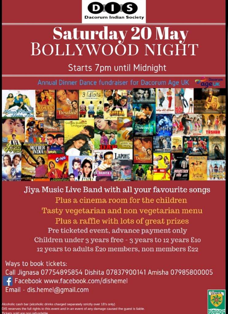 DIS Dinner Dance Bollywood Night Hemel hempstead